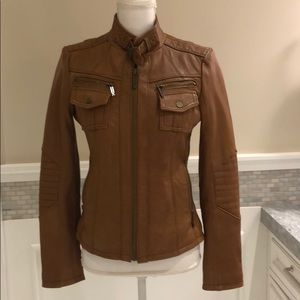Michael Kors motorcycle genuine leather jacket